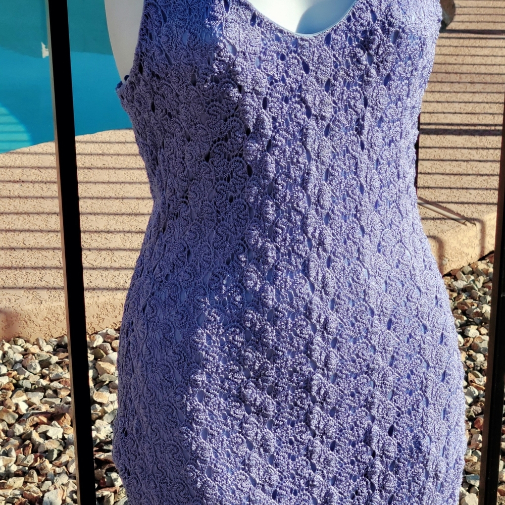 Andrea Polizzi for Rez Lester. Size 8. Beautiful Perry Winkle Color Dress.